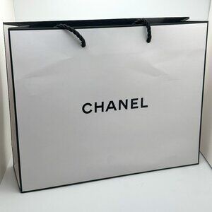 Chanel Medium Paper Shopping Bag – Authentic Empty Luxury Tote